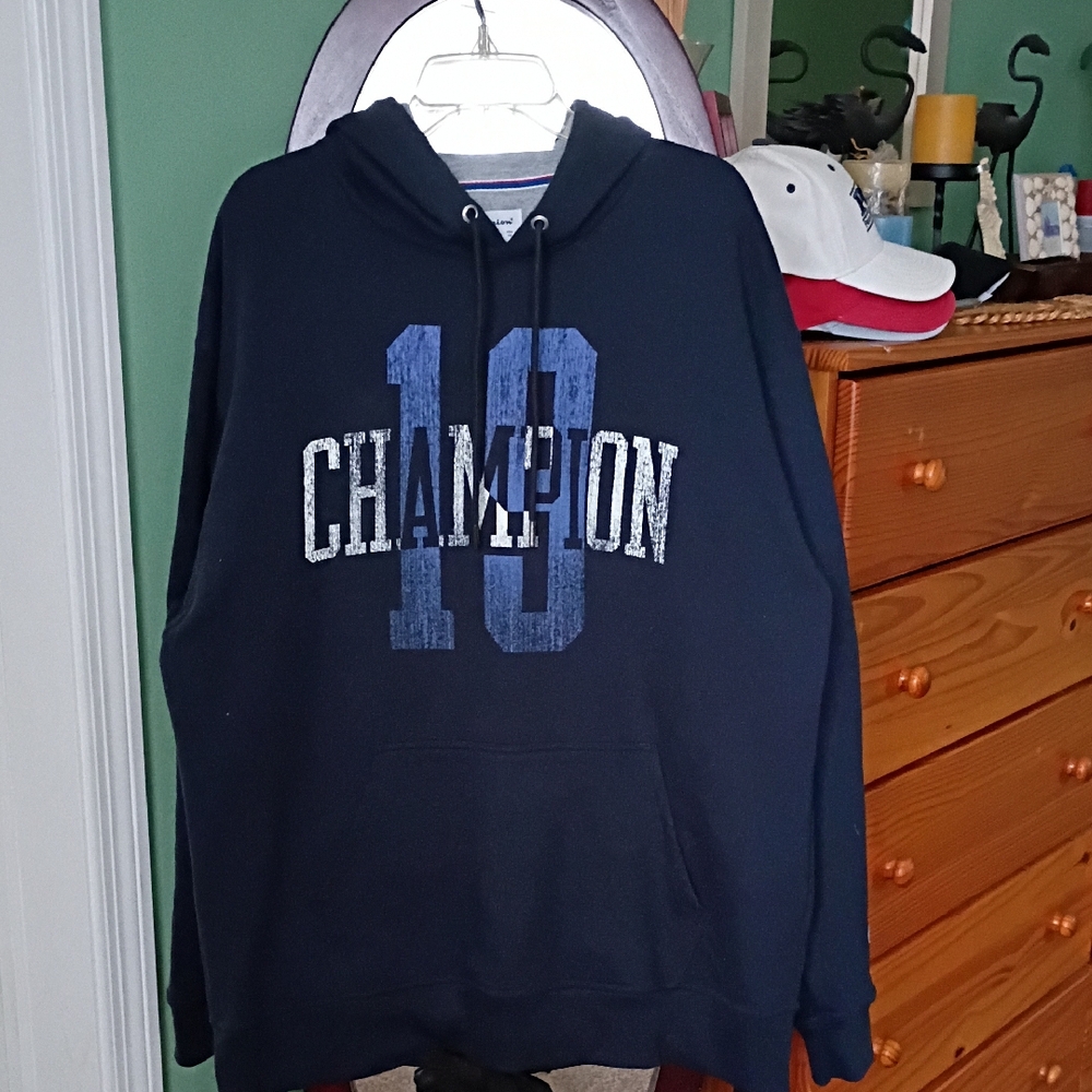 Champion Dark Blue Graphic Hoodie